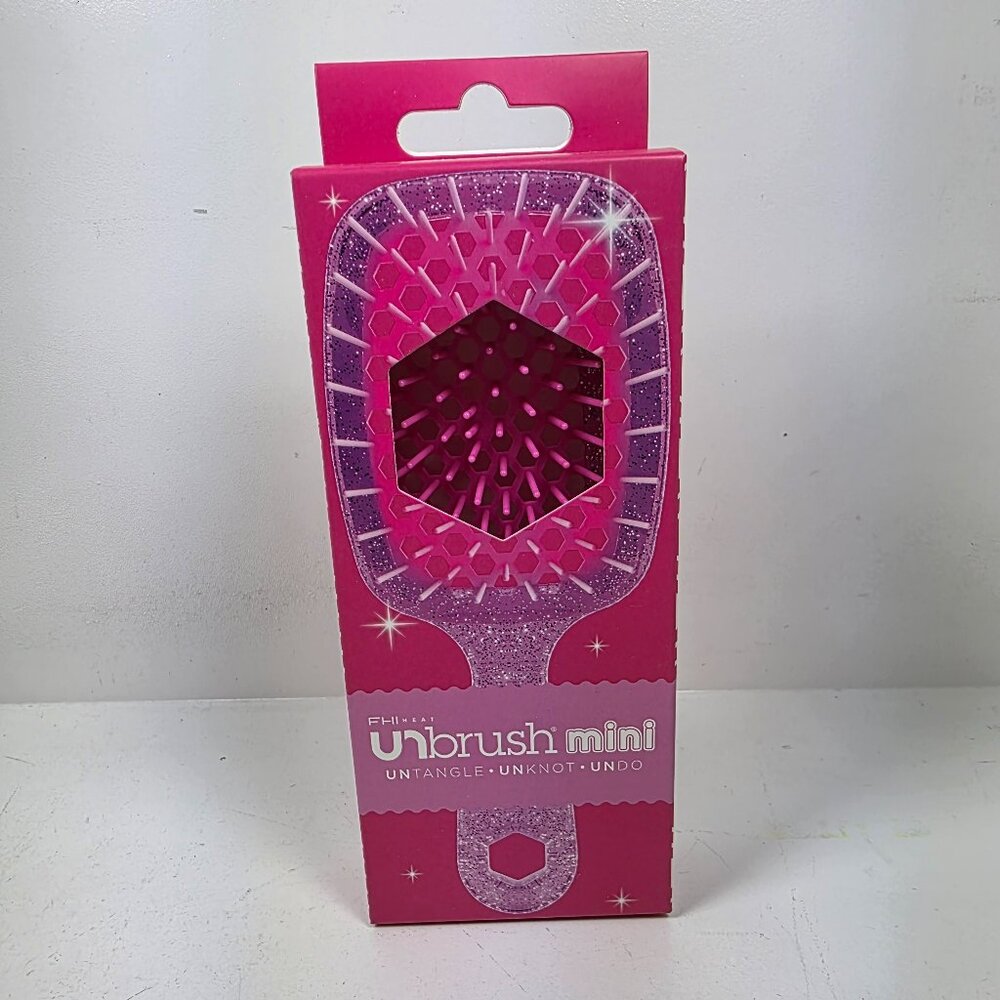 FHI Heat UNbrush Mini Detangler Brush for Pain-Free Brushing on All Wet or Dry H